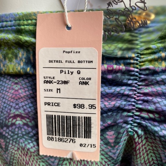 Pilyq Python Print Bikini Bottom Size Medium - Picture 5 of 5